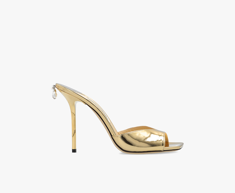 Gold 'Saeda' heeled sandals Jimmy Choo